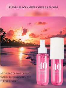 SHEIN 1 件/4 件/5 件 40 毫升/90 毫升巴西系列喷雾带礼盒，限量版芳香疗法室内、室外空气清新剂香味多层次增强幸福状态喷雾持久自然清新迷人香精，释放优雅的里约热内卢香草椰子花香果香柑橘木水生海洋香味，适合约会、派对、聚会、旅行、度假、居家、酒店、办公室，是送给家人、亲戚和朋友的理想礼物