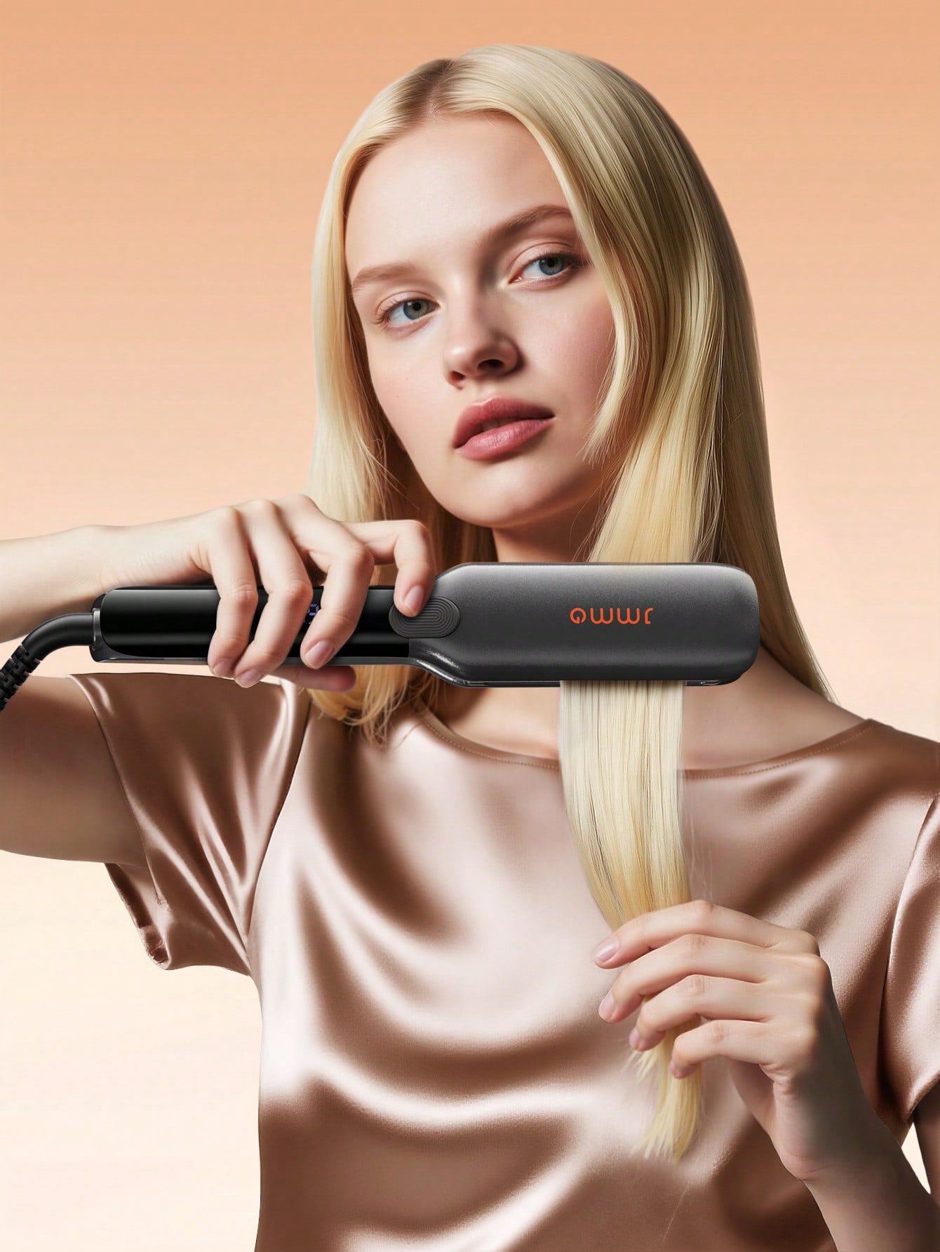 JMMO مكواة شعر سيراميكية بتقنية الأيونات السالبة،...