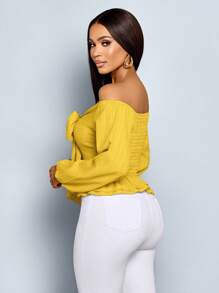 SOLERSUN Sexy Elegant Simple Xuân Thu Nữ - Màu Mù tạt vàng - Xem 2