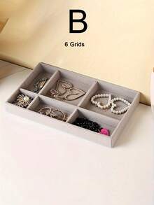 1/5pcs、首饰托盘、珠宝收纳盒、彩妆收纳盒、戒指收纳盒、项链收纳盒、灰色收纳盒、灰色分隔托盘、文具收纳盒、文具托盘、旅行收纳盒、便携式化妆盒、化妆盒、化妆托盘、旅行化妆盒、多功能收纳盒、适用于口红、唇线笔、眉笔、眼影盘、文具、适合女性送礼、度假海滩、浴室收藏、卧室收藏、大容量 - 彩色 - 查看 15