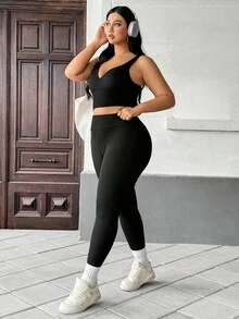 Auralis Quần legging lót nhiệt cỡ lớn dành cho nữ có kiểm soát bụng, quần bó giữ nhiệt mùa đông, quần tập yoga cạp cao, thời tiết lạnh để tập luyện yoga, chạy bộ, đi bộ đường dài, quần legging đen lót nhiệt dày cho mùa đông, quần tập yoga màu đen, quần legging thu/đông cho nữ - màu đen - Xem 7