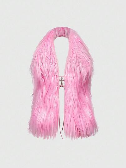 Grunge Punk Top de tirantes cruzado sexy con colgante vintage estilo Y2K para mujer, ideal para festivales de música de verano, vacaciones en la playa y estilo callejero