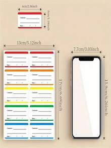 SHEIN 10/100/200/300pcs Colorful Removable Freezer & Food Storage Labels - Waterproof Food Label Stickers, Kitchen Organization, Date And Content Labeling, English, No Residue Paper Tags, Ideal For Meals, Containers & Kitchen Essentials, Perfect For Holidays - Multicolor - View 11