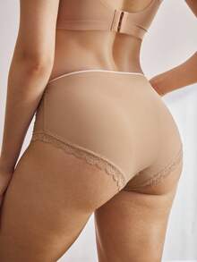 Moonlight&Mama 3件套孕妇蕾丝边内裤 - 彩色 - 查看 3