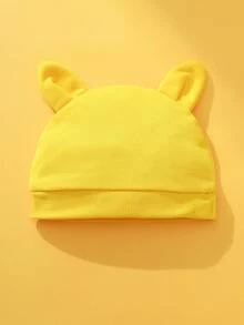 SHEIN Playful Pals 3pcs Baby Boy Autumn Yellow Sweatshirt Set, Cute Embroidered Pattern, Essential For Daily Outings Fall Winter