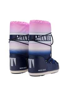 Moon Boot Icon Moonrise Women's Snow Boots Print Blue 80D1402920 - Moonrise Blue - View 4