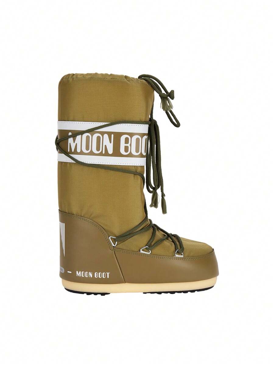 Moon Boot ICON LILAC NYLON Unisex Snow Boots Khaki 80D1400440 - 橄欖綠 - 查看 1