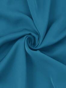 Reflora Elegantes Midi-Kleid in Unifarbe mit Taillengürtel in Große Größen, geeignet für den Berufsalltag