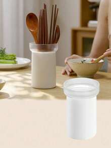 Madebyblanc 厨房筷子架沥水餐具笼收纳盒家用台面勺叉收纳架双层筷子筒筷子篮