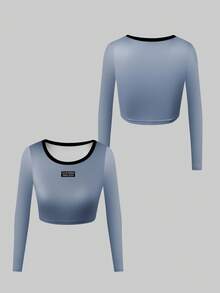 3pcs/Pack Back To School Fashion  Tween Girls Undershirt - Multicolor - View 3