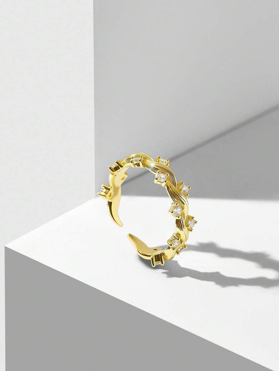 MOTF PREMIUM 18K GOLD PLATED ZIRCONIA RING