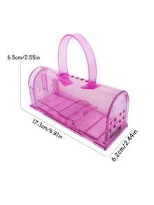 SHEIN 1 件装人性化捕鼠器 - 致命捕鼠器，适合室内外使用，宠物友好型，适用于狗和猫，蓝色塑料制成