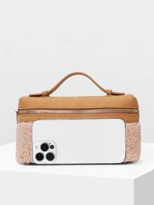 PREMIUM SQUARE OPENWORK BAG - Rose Gold - View 4