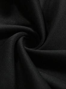 ROMWE MEN Anime Men's Black & White 2 In 1 Long Sleeve T-Shirt, Casual & Comfortable, Autumn/Winter, Starry Cat Print - Black and White - View 4