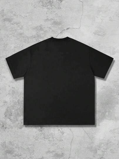 Street Life T-shirt à manches courtes avec imprimé anime pour hommes, convient pour le port quotidien au printemps/été