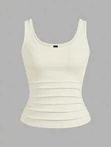 Slaydiva 3 chiếc/gói Áo ba lỗ cổ chữ V khoét sâu màu đen + trắng đơn giản thường ngày dành cho nữ - Hồng - Xem 3