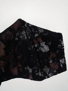 SHEIN Elenzya Plus Size Women's Stand Collar Long Sleeve Fitted Sexy Lace Patchwork Elegant Dress Fall Cloth For Women