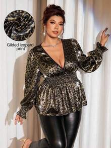 Cravure Blusas de talla grande para Halloween - Dorado - Ver 4