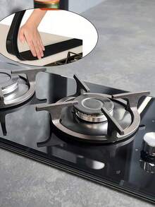 SHEIN 2/4pcs Organic Silicon High Temperature Resistant Kitchen Gap Strip, Silicone Stove Gap Covers, Oil And Dirt Resistant Gas Stove Gap Soft Sealing Strip, Silicone Gap Plug Kitchen Stove Counter Gap Cover - Flexible Stove Space Filler, - Multicolor - View 4