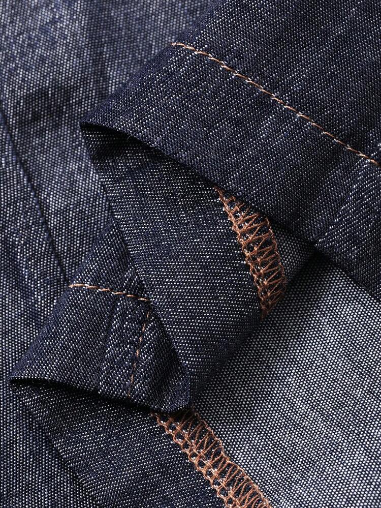 2pcs/Set Women Casual Loose Denim Effect Outfit, Autumn/Winter Lounge Sets For Women