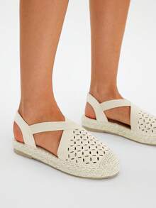Styleloop Sandal Datar Kasual Wanita Tanpa Tali - Aprikot - View 2