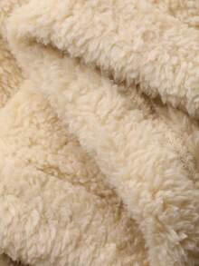 DAZY 男士字母刺绣抓绒卫衣和格子裤家居服套装，秋冬季，蓬松舒适睡衣