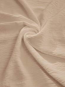 EMERY ROSE Plus Size Women 2pcs Set: White Short Sleeve Shirt & Long Tunic