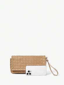 Maija Women's Fashionable Woven Crossbody Bag For Daily Use - Khaki - View 4