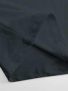 Manfinity Homme Men's Summer Letter Printed Round Neck Short Sleeve Casual T-Shirt - Dark Grey - View 5