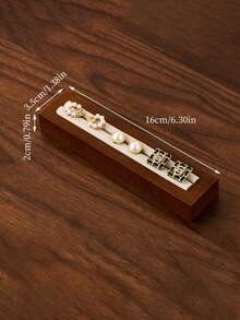 Cirelle 实木珠宝展示托盘 | 手镯和戒指展示/收纳 | 天然木纹 | 多用途珠宝收纳盒 | 观赏和展示道具 | 小型珠宝盒、珠宝书、木质珠宝盒 - 棕色 - 查看 5