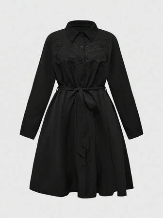 Robe longue à manches longues pour femmes grande taille, style gothique avec imprimé peau de serpent, floral et céleste brodé, automne