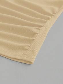 Slaydiva 3 chiếc/gói Áo ba lỗ cổ chữ V khoét sâu màu đen + trắng đơn giản thường ngày dành cho nữ - Màu be - Xem 6