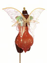 Amplova Party Dress Halloween Costumes Halloween Fairy COS Sequin Hollow Criss-Cross Strap Women Dress