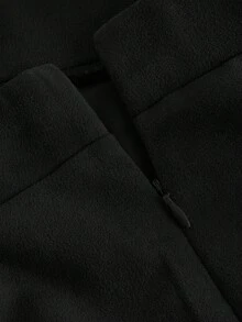 SHEIN Tall CURVE Plus Size Women's Vintage Hippie Rivet Fringe Black A-Line Skirt, Fall Winter Skirt, Summer, Valentine,Daily Life, Commuting, Studying, Teachers, Meetings, Office,Graduation Ceremony, Elegant, Casual,Black Skirt - Black - View 3