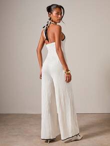 COSMINA Women's Sexy Backless Halter Jumpsuit, Summer - Multicolor - View 2