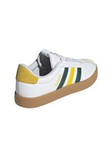 Adidas VL Court 3.0 Men's Sneakers White / Collegiate Green / Utility Yellow JI1756 - CloudWhite/CollegiateGreen/UtilityYellow - View 2