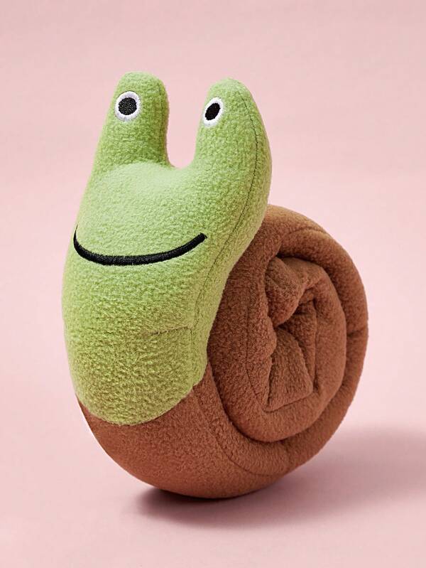 PETSIN 1pc Snail-Shaped Pet Sniffing Toy, Pet Sniffing Toy, Pet Sound Toy, Pet Training Toy, Pet Plush Toy, Pet Interactive Toy, Snail Sniffing Toy With Food Dispenser, Squeaky Dog Interactive Puzzle Toy, Designed For Food Instinct Training, Plush Plush Toy That Is Soft For Small Dogs, Dog Teething And Intelligence Training Toy, Dog Sound Toy, Suitable For Small Dogs