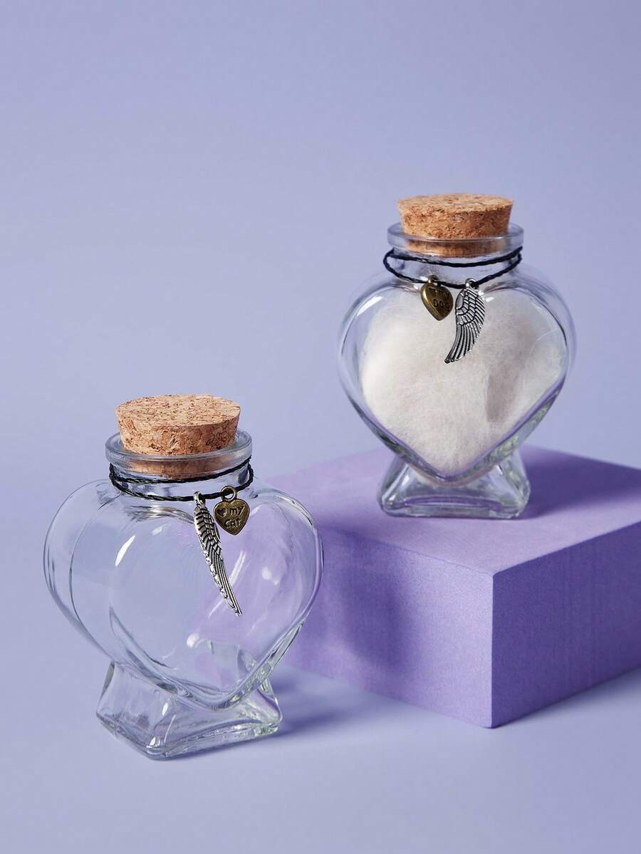 PETSIN Pet Hair/Fur Keepsake Bottle, Pet Fur Keepsake, Dog/Cat Fur Keepsake, Pet Memorial Ashes Box