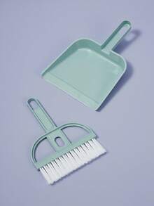 PETSIN 2pcs/Set Pet Hamster Cage Clean-Up Kit: Broom & Dust Pan Tool - Multicolor - View 4