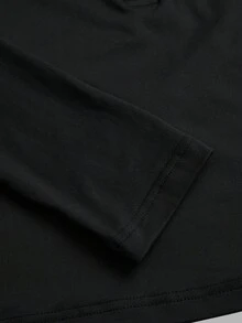 SHEIN EZwear 2 Áo len cardigan tay dài màu đen và xanh navy dành cho nữ, phù hợp cho mùa thu/đông - Nhiều màu - Xem 7