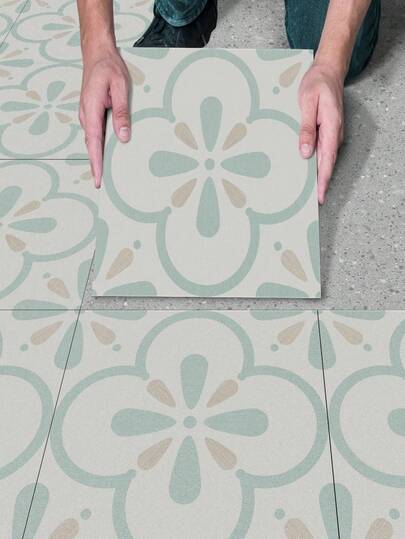 SHEIN 10 PIEZAS Pegatinas de piso autoadhesivas gruesas, resistentes al agua y al deslizamiento, con patrón impreso de grano de madera, fáciles de pelar y pegar, azulejos de vinilo para decoración del hogar, 20 x 30 cm, pegatinas, vinilos decorativos para decoración del hogar, artículos de decoración de primavera para renovar su hogar, pegatinas de decoración de festivales, regalos de cumpleaños y graduación