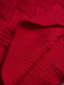 Elenzga Setelan Sweater Ukuran Besar untuk Natal dan Halloween, Pakaian Musim Gugur dan Musim Dingin untuk Wanita. - Merah - View 8