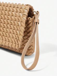 Maija Women's Fashionable Woven Crossbody Bag For Daily Use - Khaki - View 6