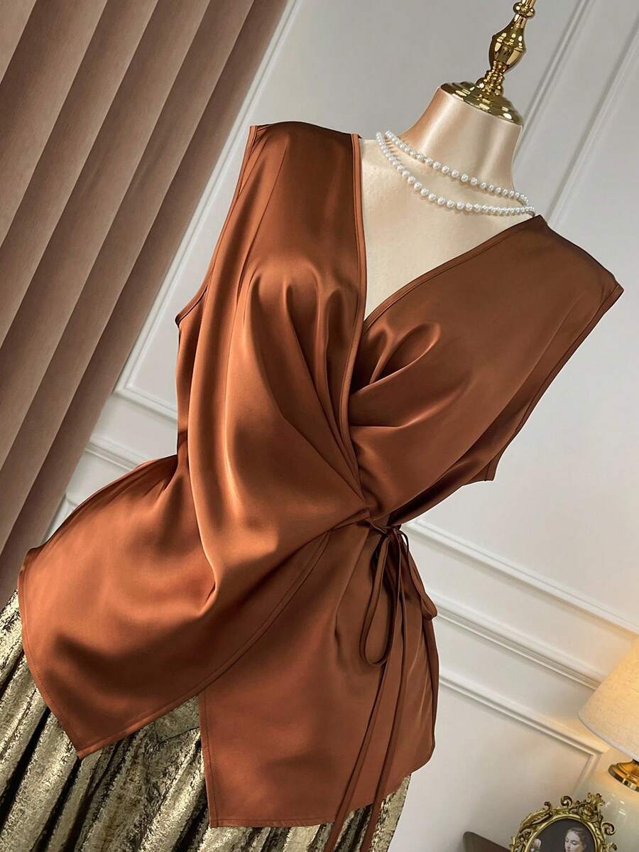 DreamSkyne 万圣节大码衬衫 - 棕色 - 查看 1