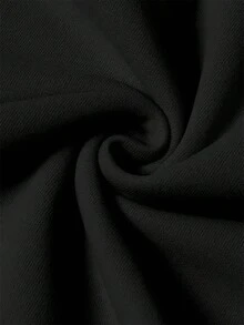 Áo nỉ dài tay có mũ trùm đầu dáng rộng thoải mái dành cho nữ mặc hàng ngày và ngoài trời - màu đen - Xem 5