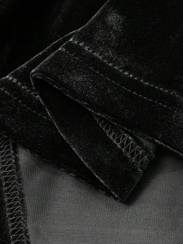 Elegant Party Dress With Shoulder Cut-Out & Rhinestone Decor, Mid-Length For Women, Autumn Prom Dress