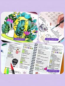 SHEIN Bộ bút dạ hai đầu 120/100/80/60/48/36/24/12 chiếc, Bộ bút dạ đầu mềm có thể giặt được, Nhiều mẫu mã để lựa chọn, Giấy vẽ không thấm nước, Bộ sưu tập nghệ thuật, Bút vẽ Graffiti, Bộ bút dạ màu nước, Bút màu dung lượng lớn chống nước, Quà tặng hoàn hảo, Bút dạ - Nhiều màu - Xem 3