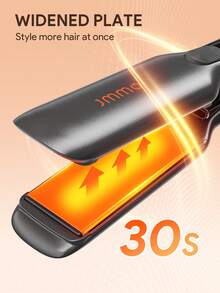 JMMO TÓC | Máy duỗi và uốn tóc 2 trong 1 với 8 mức nhiệt độ, máy duỗi tóc ion giúp giảm xơ rối, bóng mượt hơn, dụng cụ tạo kiểu tóc cưới - Phích cắm US - Xám - Xem 4