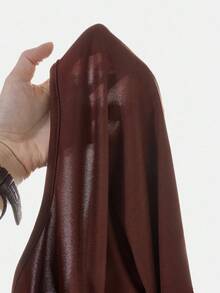 SHEIN Girlism Bộ 2 bộ đồ liền thân màu đen và nâu cổ vuông tay dài màu trơn có nút bấm phía trước cho bé gái tuổi teen, mua 1 tặng 1 - Nhiều màu - Xem 9