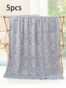 1/2 件超强吸水超细纤维狗毛巾 - 速干宠物美容浴巾，带有柔软卡通印花设计，适合小型犬到大型犬，可手洗 - 彩色 - 查看 22